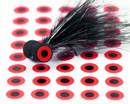 Flat Eyes, Fluo Red, 4.5 mm